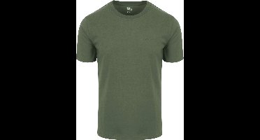 King Essentials The Shawn T-Shirt Olijfgroen - Maat XXL - Heren - Print T-shirts