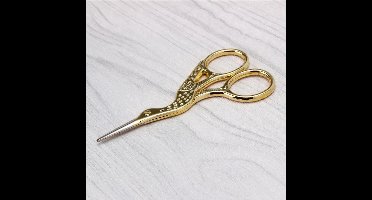 New Age Devi - Retro Kleermaker Schaar - in een unieke kraanvorm en ideaal voor naai- en ambachtelijke projecten. goudkleurige 11.5cm schaar