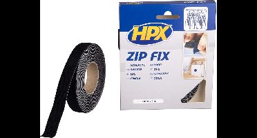 HPX Klittenband (lus) ZWART 20mm - 5 meter