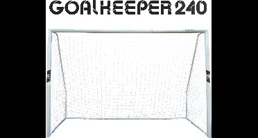 Ocean 5 Grote Voetbalgoal Goalkeeper, XXL Outdoor Voetbaldoel voor in de Tuin, van Metaal, Professionele Voetbalgoal Kind, Tiener en Volwassene, extra groot, 2,4 meter