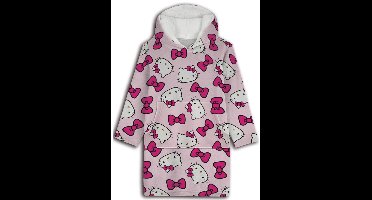 Hello Kitty Hoodie Fleece deken Pink - Kind - One Size (7-14 jaar) - Polyester