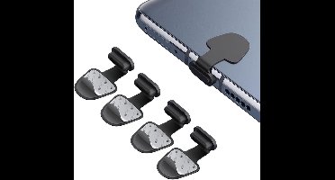 Stofdopjes Voor Smartphones - 8-Delig - Universele Compatibiliteit - USB-C En Lightning - Stof- En Vochtwerende Bescherming - Verliesbestendige Contactbeveiliging