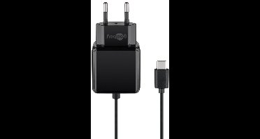 Goobay USB-C PD lader met vaste kabel | 15W | 1,5 meter