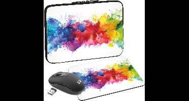 Design tas met muis en pad voor tablets tot 10,1 inch