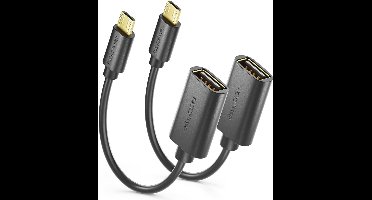 USB 2.0 Hoge Snelheid OTG-Adapter - USB A naar Micro B - Smartphone en Tablet Compatibel