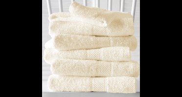 De Witte Lietaer Handdoeken Helene Cream - 50 x 100 cm - 6 stuks - Katoen