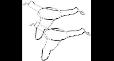 2 Stuks Koken Stoom Rek Kookstomer Staan Staat Vegetarisch Dienblad Fornuis Stoom Rek Stomend Voor Multifunctie Keukengerei Stoomboot Stoomtak Steun Stoomrek Zilver Roestvrij Staal