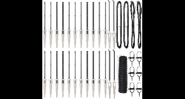 vidaXL - Hekpaal. - Grijs