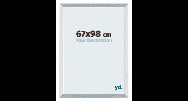 Your Decoration - Fotolijst 67x98 cm - MDF - Aluminium Geborsteld - Mura