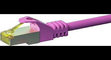 Danicom Cat7 S/FTP (PIMF) patchkabel - 3 meter roze - netwerkkabel - internetkabel - UTP kabel - RJ45 - 10000 mbit/s