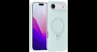 TUNIQ Back cover - iPhone 17 Air - Mint Groen - MagSafe met Ringstand - Verhoogde Randen