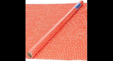 Rol met bouw bakstenen hobby knutsel papier - Set van 4x stuks - 50 x 70 cm - knutselen - Huisjes/huizen maken