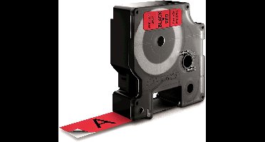 Laminated Tape for Labelling Machines Dymo D1 45807 LabelManager™ Red Black 19 mm (5 Units)