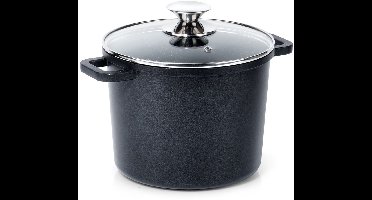 Orion GRANDE Serie - Hoog Granieten Pan - 21 cm - 4,2 l - Glass Deksel