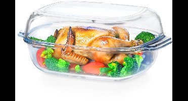 Vilde - Ovenschaal - 3,1 + 2,6 l - Borosilicaatglas - Rechthoekig