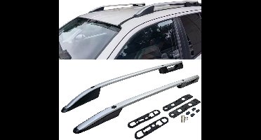 Zilveren aluminium dakreling Geschikt Voor VW Amarok I (2010–2022) Geschikt voor Dubbele Cabine