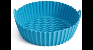 2-delige siliconen bakvorm voor airfryers - 21,5 cm blauw