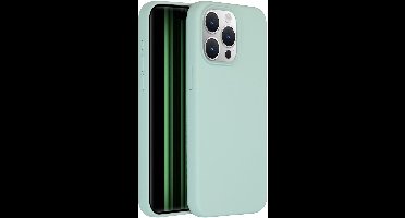 Accezz Hoesje - Geschikt voor Apple iPhone 15 Pro Max - Liquid Silicone Backcover geschikt voor MagSafe - Sky Blue