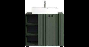 PureBliss waskast met wastafel groen.
