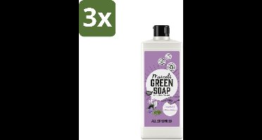 Marcel's Green Soap - Allesreiniger - Lavendel & Rozemarijn - Natuurlijk & effectief - 750 ml - Bulkverpakking - 3 stuks