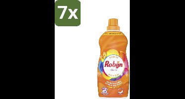 Robijn – Vloeibaar Wasmiddel – Klein & Krachtig Color – 1,19 L - Bulkverpakking - 7 stuks