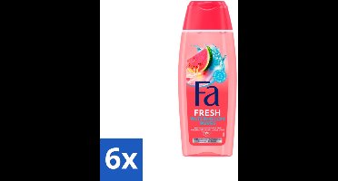 6 x Fa – Douchegel – Fiji Dream – 250 ml - Douchegel Tropisch - Douchegel Hydraterend - Douchegel Voor Huid - Tropische Geur - Douchegel Fa Fiji Dream