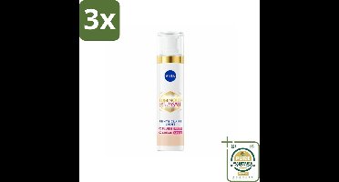 3 x NIVEA - Cellular LUMINOUS630 CC Crème Licht - Gekleurde Dagcrème - Tegen Pigmentvlekken - SPF 30 - 40 ml - Grootverpakking - Pigmentvlekken - Pigmentatie - Zonbescherming - CC Cream - Huidverzorging