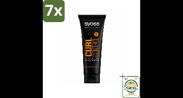 7 x Syoss - Curl Control Cream - Gel - Styling & Definitie - 250 ml - Grootverpakking - Krulcontrole - Kruldefinitie - Krulstyling - Krulgel - Krulverzorging