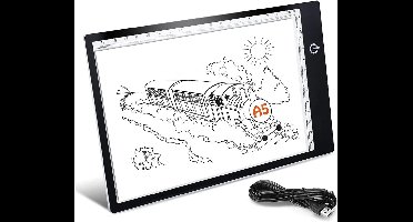 A5 LED Tekentafel Lichtbak voor Tekenen, Diamond Painting en Schetsen