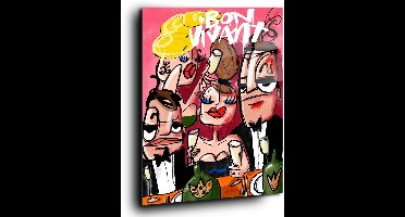 Bon vivant, het goede leven - Meerdere kleuren - Plexiglas 30 x 40 cm