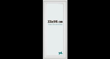 Your Decoration - Fotolijst 33x98 cm - MDF - Wit Geveegd - Lazio