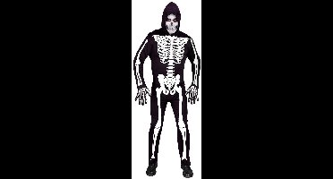 Skelet kostuum volwassenen zwart/wit