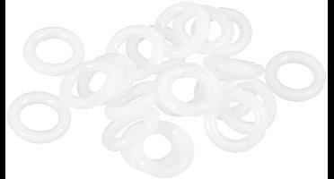 Provento - Siliconen O-ring 20 stuks | VMQ Afdichtring 13 mm | Wit - 7 mm AD 3 mm ID
