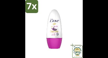 7 x Dove - Deodorant - Roller Go Fresh Acai Berry & Waterlily - Frisse geur - 50 ml - Grootverpakking - Açaí Berry & Waterlily - Anti-transpirant - Deodorant Roller - Frisheid - Zweetbehandeling