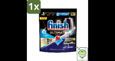 1 x Finish Powerball - Ultimate All in One - Vaatwastabletten - Met Bicarbonaat - 62 Capsules - Vaatwascapsules - Vaatwasser - Vaatwasmiddel - Glans - Reiniging