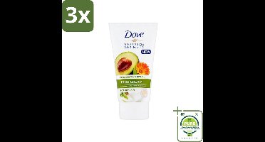 3 x Dove Nourishing Secrets - Handcrème - Avocado olie & Goudsbloem extract - Droge huid -75 ml - Grootverpakking - Handcreme - Avocado - Goudsbloem - Droge Handen - Hydraterende Creme