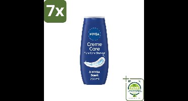 7 x NIVEA Douchecrème Care 250 ml - Grootverpakking - Douchecrème - NIVEA - Verzorgende Crème - Hydraterende Douche - NIVEA Crème Geur