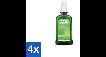 4 x WELEDA - Anti‑Cellulite olie - Berken - 100 ml - Anti-cellulite Olie - Natuurlijke Huidverzorging - Gladde Huid - Stevigere Huid - Plantenextracten