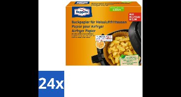 Toppits – Airfryer Papier – 20 cm – 20 Zakjes - Voordeelverpakking - 24 stuks