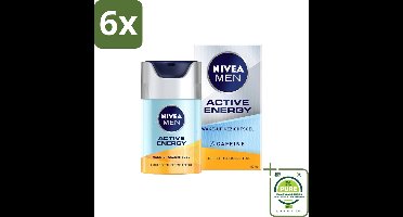 NIVEA MEN - Active Energy - Wake-up Gezichtsgel met Cafeïne - 50 ml - Voordeelverpakking - 6 stuks - Cafeïne - Energie