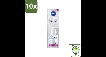 10 x NIVEA - Oogcrème - CELLular Expert Filler Anti-Veroudering - Voor ouder wordende huid - Met Hyaluronzuur & Puur Foliumzuur - 15 ml - Grootverpakking - NIVEA Oogcreme - Anti-rimpel Crème - Oogcontour Crème - Anti-aging - Fijne Lijntjes