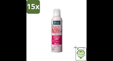 15 x Kneipp - Douche schuim - Embrace Life - Anti‑Aging verzorging - 200 ml - Grootverpakking - Douche Foam - Rozen - Hydratatie - Droge Huid - Vrouwelijke Geur