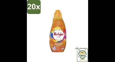 20 x Robijn – Vloeibaar Wasmiddel – Klein & Krachtig Classics Color - 665 ml - Grootverpakking - Koffiezetapparaat