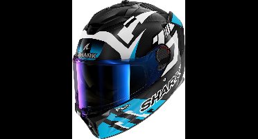SHARK Spartan Gt Pro Carbon Zarco Track Racer Carbon Wit Blauw DWB - Maat XL - Helm