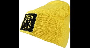 Nirvana Amplified Collection - Patch Beanie Unisex Beanie - geel - Standard