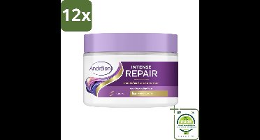 Andrélon – Crème Haarmasker – Intense Repair – 300 ml - Voordeelverpakking - 12 stuks - Haarkracht - Haarherstel