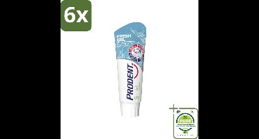 Prodent – Tandpasta – Fresh Gel – 75 ml - Voordeelverpakking - 6 stuks - Frisse mond - Anti-cariës