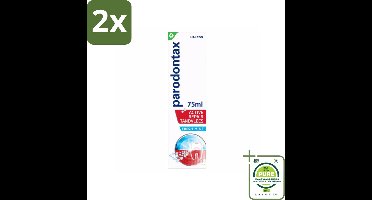 Parodontax – Tandpasta – Active Repair Fresh Mint – 75 ml - Voordeelverpakking - 2 stuks - Tandvlees herstellen - Tandplak verwijderen