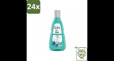 Guhl - Shampoo - Anti-Roos - 250 ml - Voordeelverpakking - 24 stuks - Hoofdhuidverzorging - Kalmerende shampoo