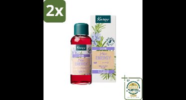 Kneipp - Badolie - Rozemarijn - Voor nieuwe energie - 100 ml - Voordeelverpakking - 2 stuks - Energie boost - Verkwikkend bad